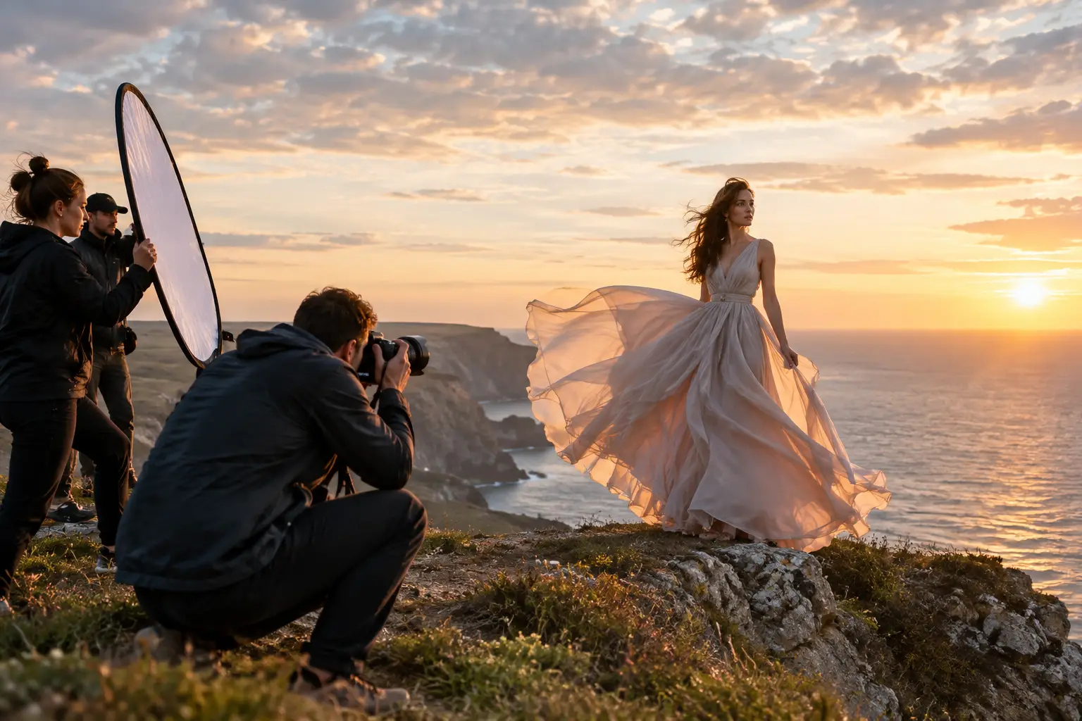 Flying Dress Poses That Look Effortlessly Cinematic